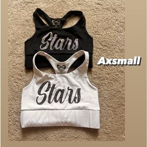World Cup Shooting Stars sports bra in black or white